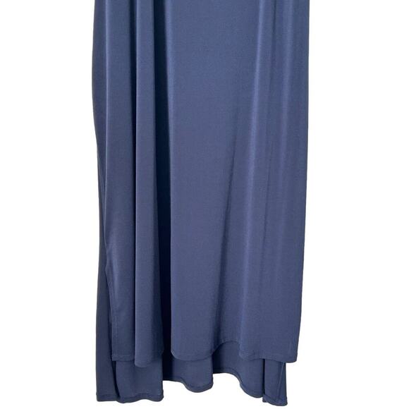 Lane Bryant Dress Womens Size 18/20 Blue Sleeveless Tie Back Crewneck Midi (2) - Picture 2 of 14